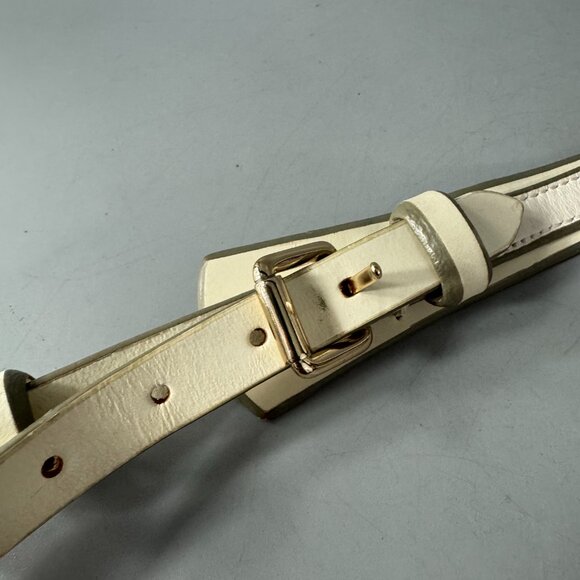 Dooney & Bourke Ivory Leather Shoulder Strap w/ Hanging Charm - Picture 4 of 12